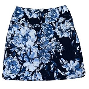 Floral Blue Women's Skort